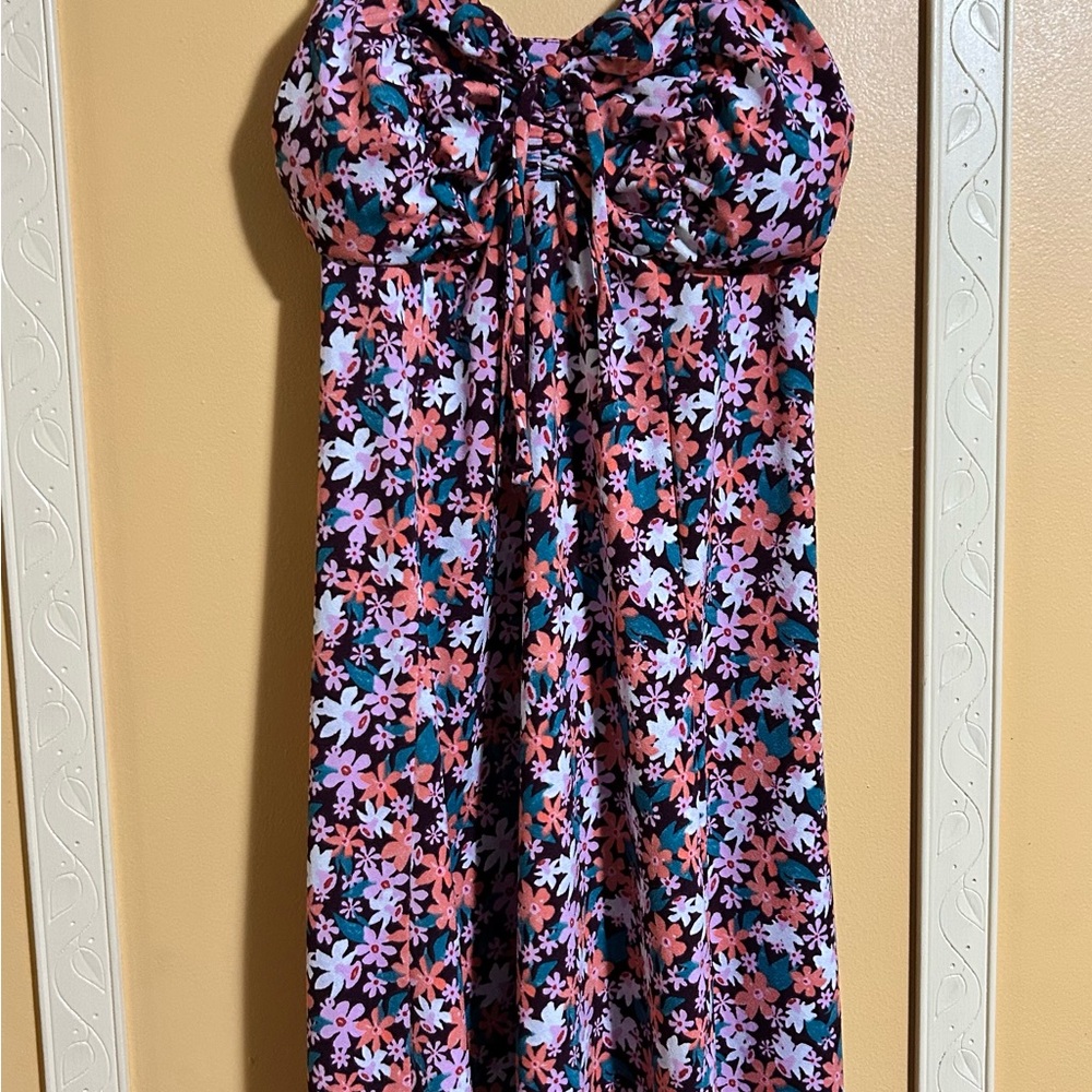 Floral Print Dress by SO - Multicolor